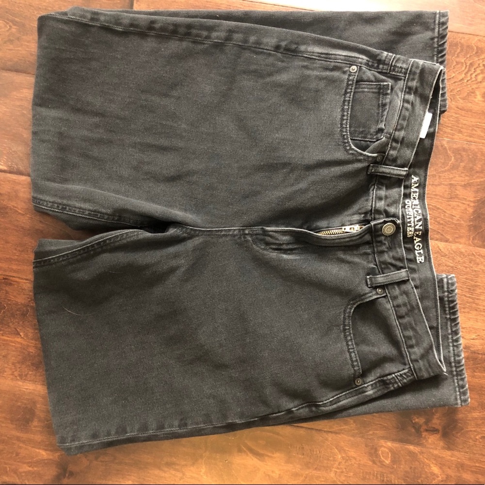 american eagle black high waisted women's jeans